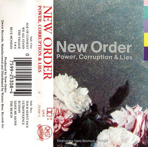 New Order - Power, Corruption, & Lies   U.S. Cassette LP