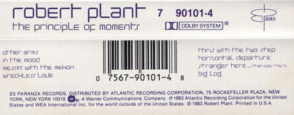 Robert Plant - The Principle Of Moments   U.S. Cassette LP