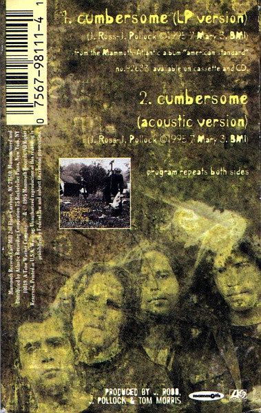 Seven Mary Three - Cumbersome   U.S. Cassette Single
