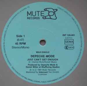 Depeche Mode - Just Can't Get Enough   VERY RARE German Only Grey Vinyl 12"