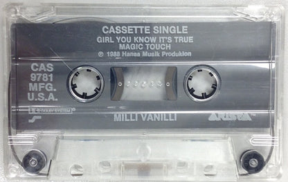 Milli Vanilli - Girl You Know It's True    U.S. Cassette Single