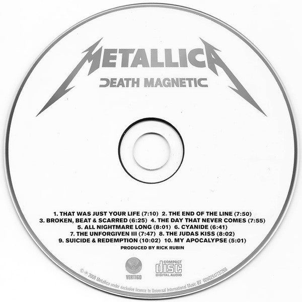 Metallica - Death Magnetic   European Import CD LP  Super Jewel Case Edition