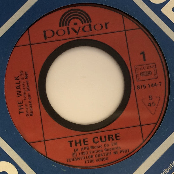 The Cure - The Walk     RARE French Promo Only 7" Single