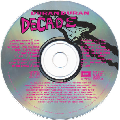 Duran Duran - Decade - UK Import CD LP