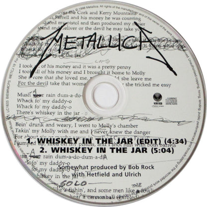 Metallica - Whiskey In The Jar - U.K. Promotional Only 2-Track CD Single