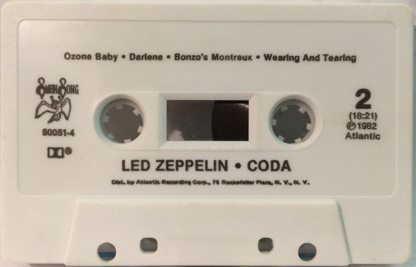 Led Zeppelin - Coda    U.S. Cassette LP