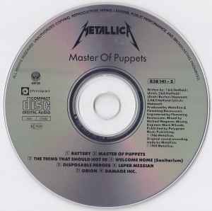 Metallica - Master Of Puppets - European Import CD