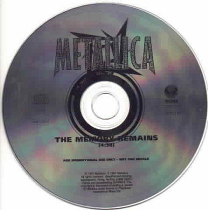 Metallica - The Memory Remains   U.K. Promotional Only CD Single