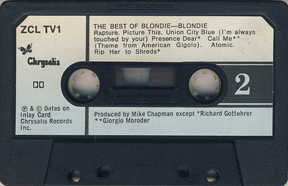 BLONDIE - The Best Of Blondie   UK Import Cassette LP