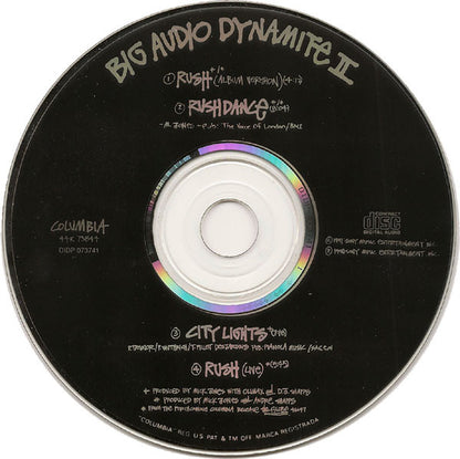 Big Audio Dynamite - Rush - U.S. 4-Track CD Maxi Single