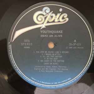 Dead Or Alive - Youthquake - Rare Japanese 12" LP