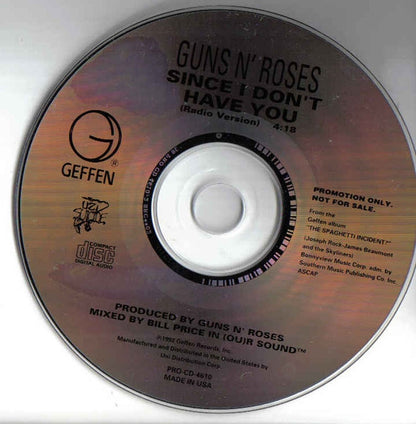 Guns-N-Roses - Since I Don't Have You  U.S. Promotional Only CD Single