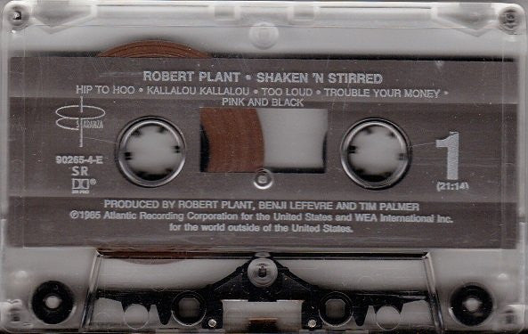 Robert Plant - Shaken 'N Stirred    U.S. Cassette LP