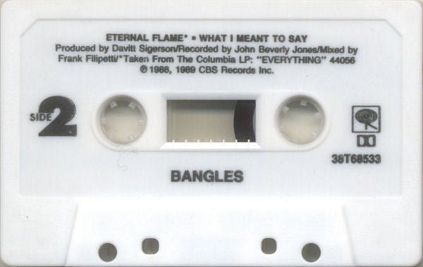 Bangles - Eternal Flame     U.S. Cassette Single