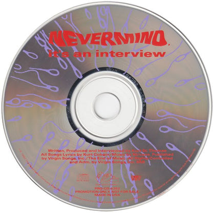 NIRVANA - Nevermind It's An Interview  RARE US Promotional Only CD