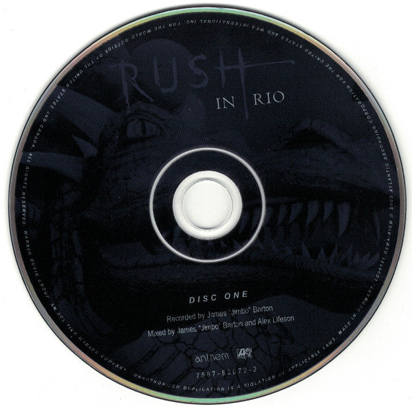 RUSH - In Rio - European Import 3 x CD Set