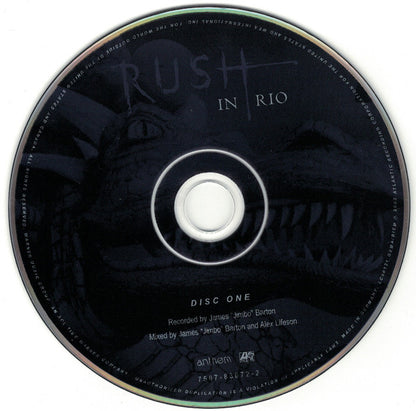 RUSH - In Rio - European Import 3 x CD Set