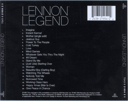 Lennon Legend - The Very Best Of John Lennon        U.S.  CD LP