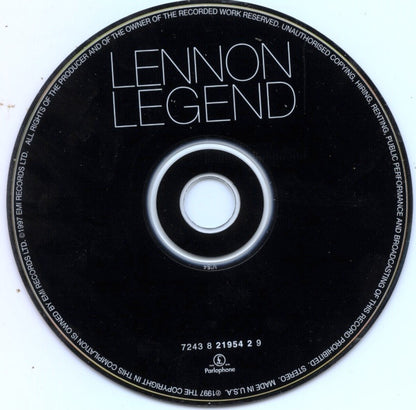 Lennon Legend - The Very Best Of John Lennon        U.S.  CD LP