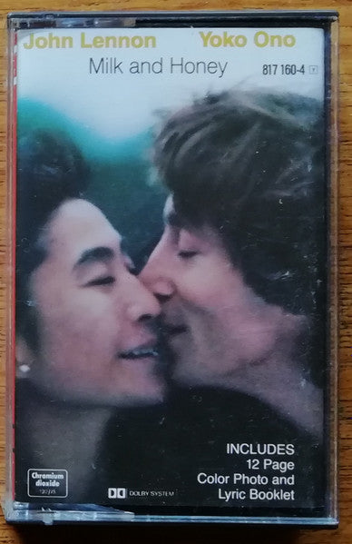 John Lennon Yoko Ono - Milk And Honey  German Import Cassette LP