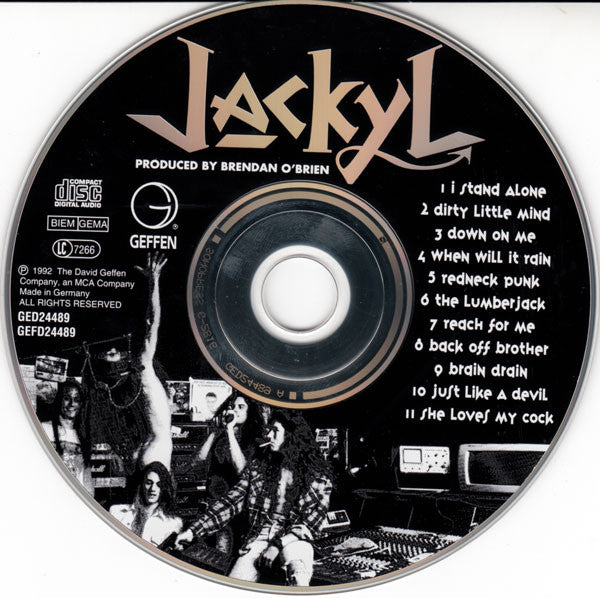 Jackyl - Jackyl   U.S. CD LP    Record Club Issue