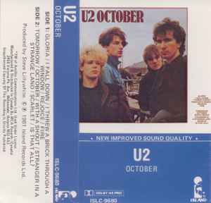 U2 - October   Canadian Import Cassette LP