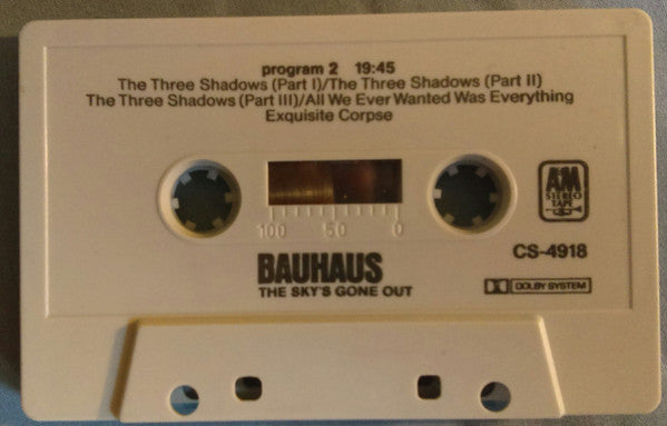 Bauhaus - The Skys Gone Out   U.S. Cassette LP