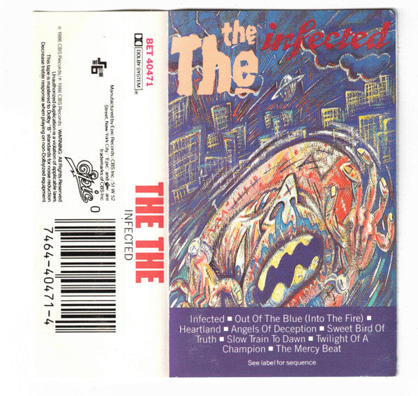The The - Infected   U.S. Cassette LP