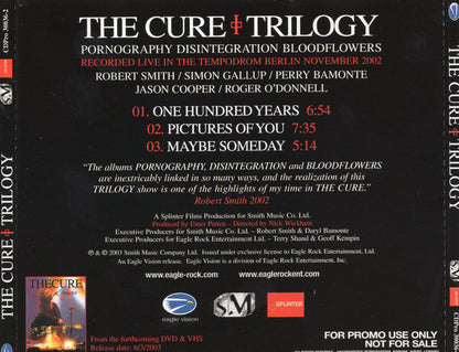 The Cure - Trilogy - RARE US 3-track CD Sampler