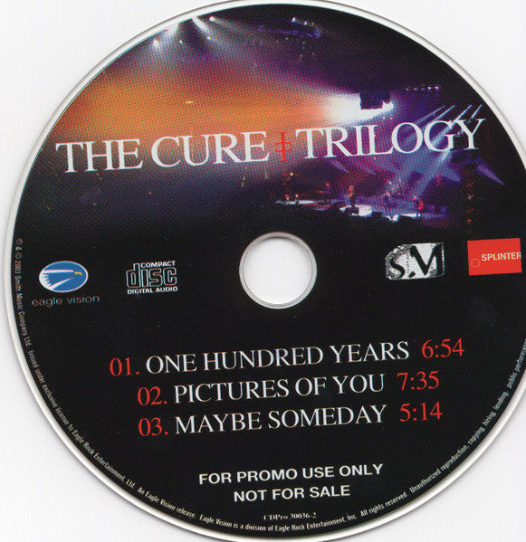 The Cure - Trilogy - RARE US 3-track CD Sampler