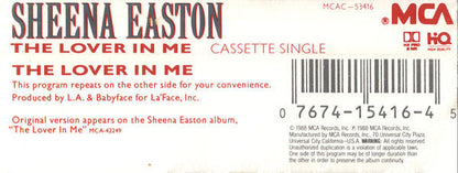 Sheena Easton - The Lover In Me   U.S. Cassette Single