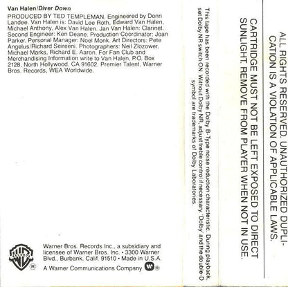 Van Halen - Diver Down  U.S. Cassette LP