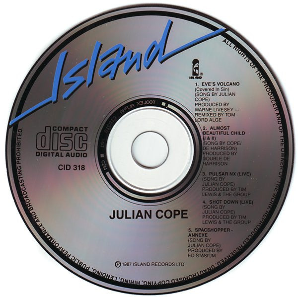 Julian Cope - Eve's Volcano - Import 5-Track CD