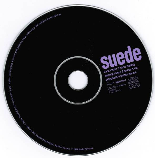 Suede - Trash     U.K. 4-Track CD Single