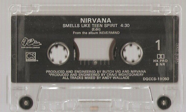 Nirvana - Smells Like Teen Spirit   U.S. Cassette Single