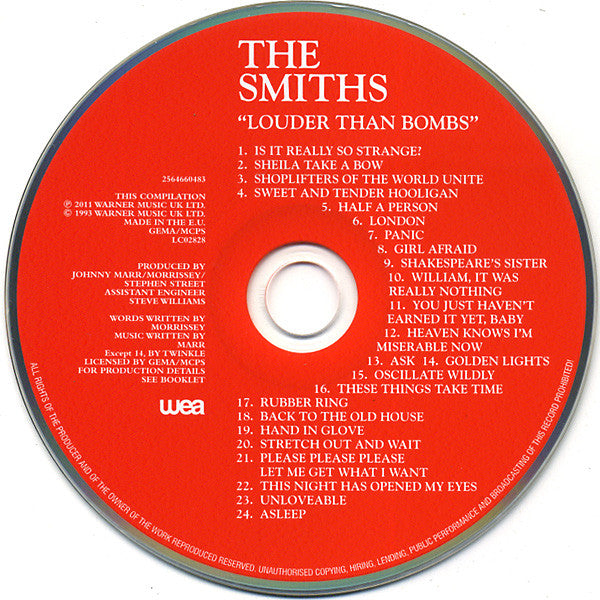 The Smiths - Louder Than Bombs - European Import CD