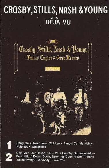 Crosby, Stills, Nash, & Young - Deja Vu      U.S. Cassette LP