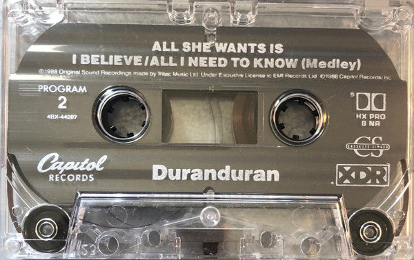 Duran Duran - All She Wants Is   U.S. Cassette Single