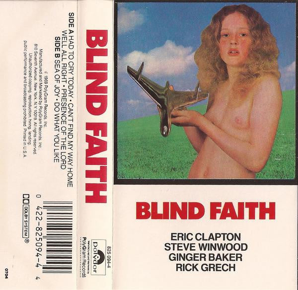 Blind Faith - Self Titled - U.S. Cassette LP - Controversial Cover