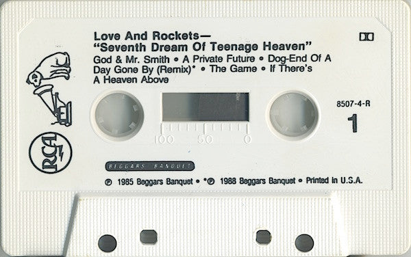 Love And Rockets - Seventh Dream Of teenage Heaven   U.S. Cassette LP