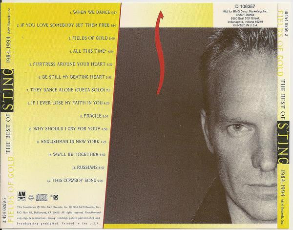 Sting - Fields Of Gold / The Best Of 1984-1994  BMG Record Club Issue