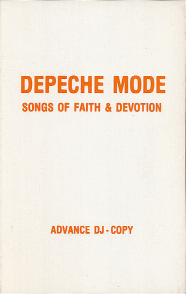 Depeche Mode - Songs Of Faith And Devotion - Rare USA Promotional Cassette