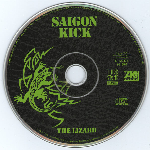 Saigon Kick - The Lizard   U.S. CD LP   Record Club Issue