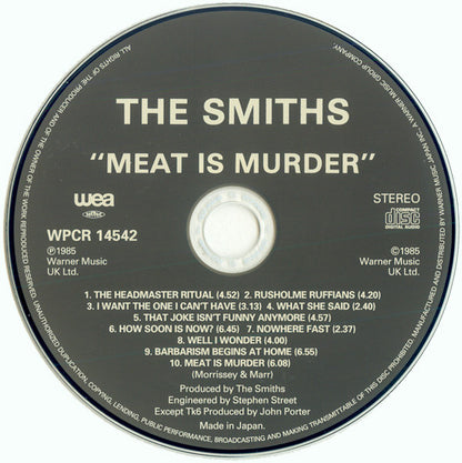 The Smiths - Meat Is Murder - Japanese Paper Sleeve Pressing 2006