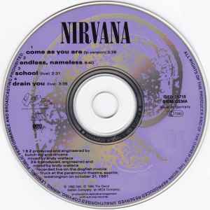 NIRVANA - Come As You Are    Gereman Import 4-Track Maxi Single CD