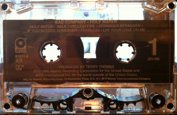 Bad Company - Holy Water   U.S. Cassette LP