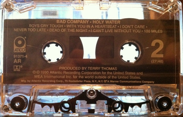 Bad Company - Holy Water   U.S. Cassette LP