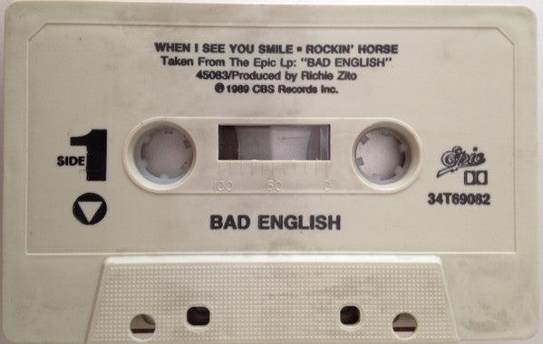 Bad English - When I see You Smile     U.S. Cassette Single