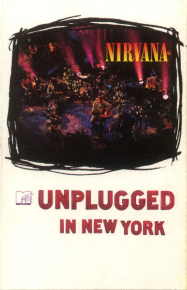 NIRVANA - Unplugged In New York   Canadian Cassette LP