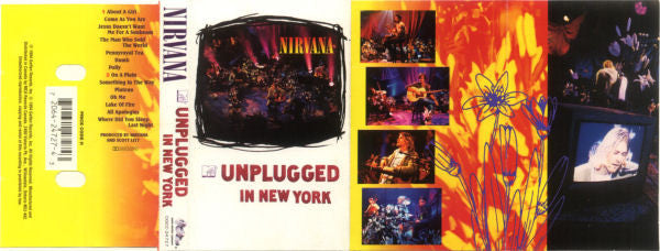 NIRVANA - Unplugged In New York   Canadian Cassette LP